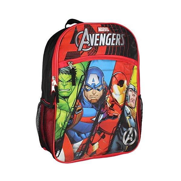 Marvel Avengers Backpack Iron Man Thor Hulk Captain America Travel 16" Backpack