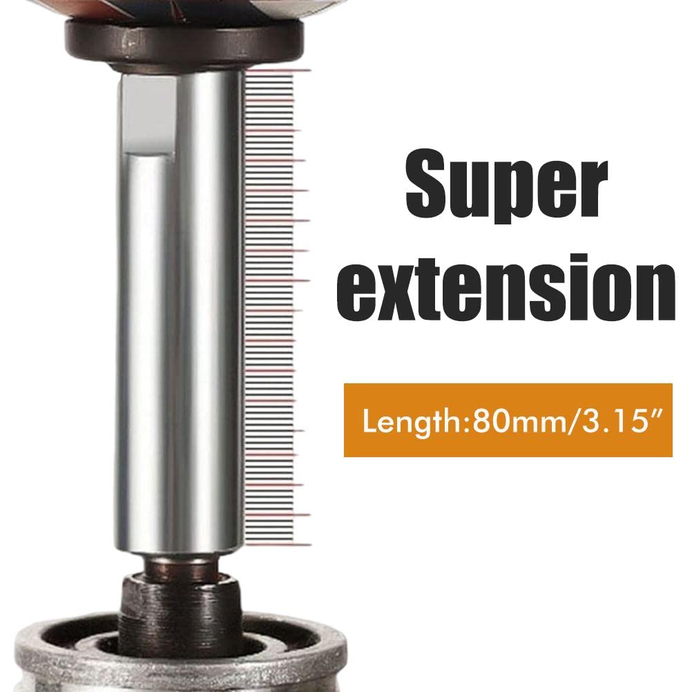 YQkoop Angle Grinder Extension Rod, 2022 New Stainless Steel Angle Grinder Extension Shaft, Professional Rotary Extension Shaft Set Shank Angle Grinder Lengthen Connecting Rod Car Polisher Accessories