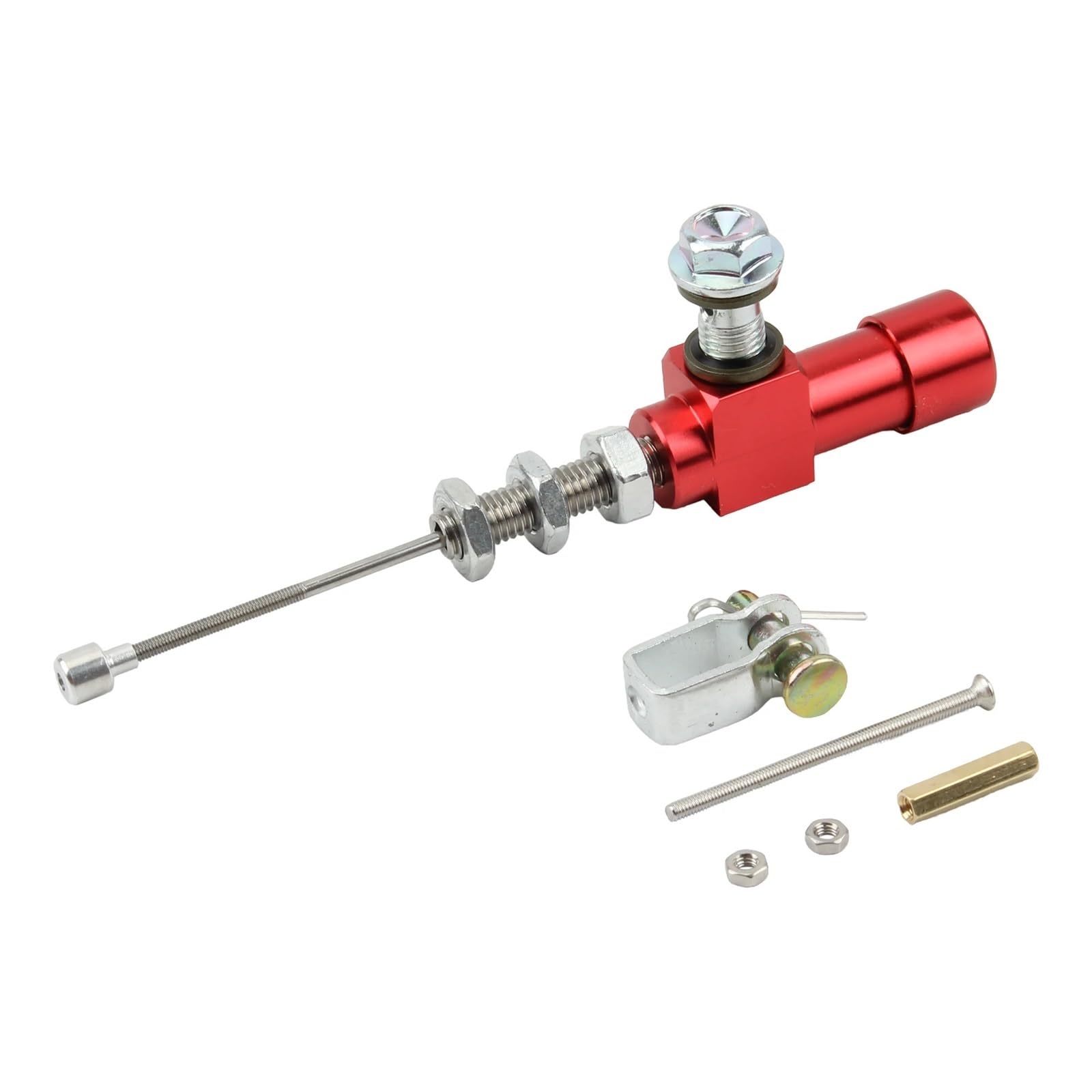 Kvswbre Red Motorcycle Rear Brake Pump Universal 12.7Mm Piston Motorcycle Motocross Dir Bike Hydraulic Clutch Master Cylinder Rod Brake Pump Moto Accessories(Red)