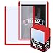 3x4 Toploader Card Holders - Red Border - 25ct Pack