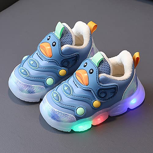 sfdgfhyf Toddler Casual Sneaker Children Sports Shoes Light Shoes Small White Shoes Light Board Shoes Non (Blue, 9-12 Months)2