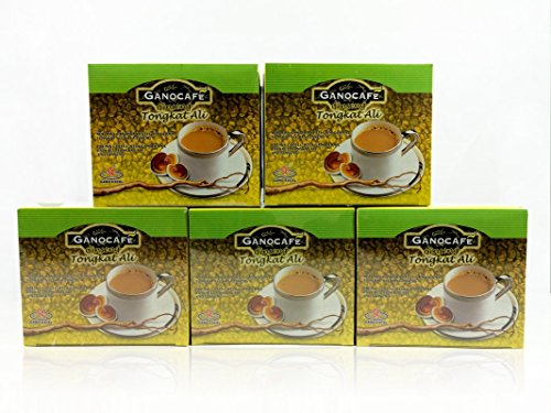 5 Boxes Gano Excel Ganocafe Ginseng Tongkat Ali Coffee With Ganoderma Extract + Free Express Shipping Arrives Within 2-3 Days + Free 5 Sachets Gano Excel Ng Gano Koppe 3 In 1 #TOP26