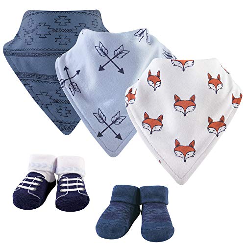 Image of Yoga Sprout 5pc Bib and Sock Set, Clever Fox, 0-9 Months
