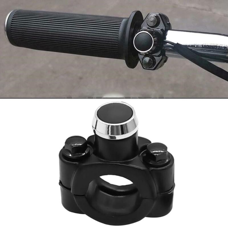 Interruptor de moto para manillar de aluminio con botón momentáneo de arranque y claxon 4