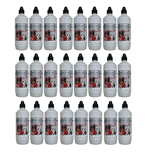 Moritz Bio Ethanol 24 x 1 Liter I flüssiges Bioethanol für Ethanol Kamin Tischkamin Tischfeuer Kaminofen Outdoor Ofen