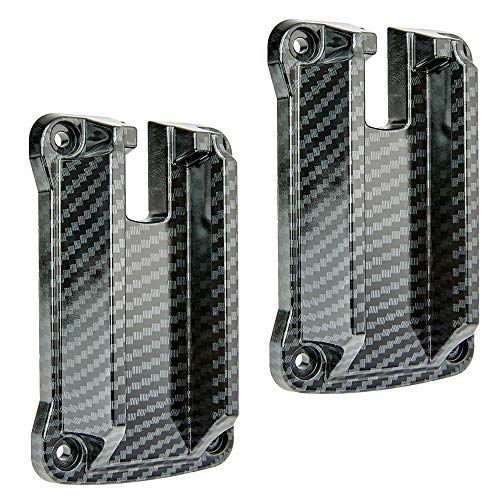 DeYoungArbeit Gun Magnet Mount Holster 36lbs Quickdraw Load Pistol Holder Tactical Firearm Accessories Concealed Mount Holder for Truck, Car, Home, Cashier, Vehicle, Desk (Carbon Fiber 2 Pack)