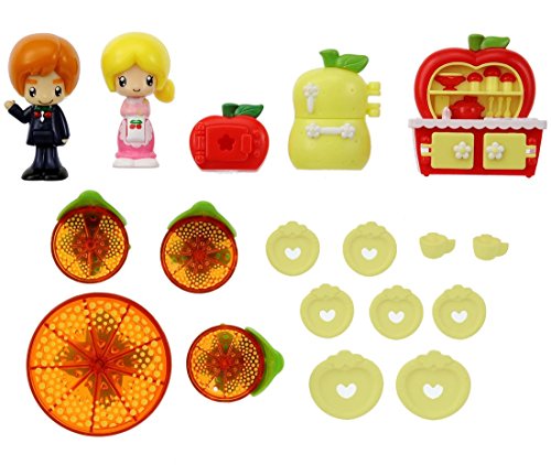 Twig-Chan Nakayoshi Family Set avec mobilier de salle à manger amovible et robuste