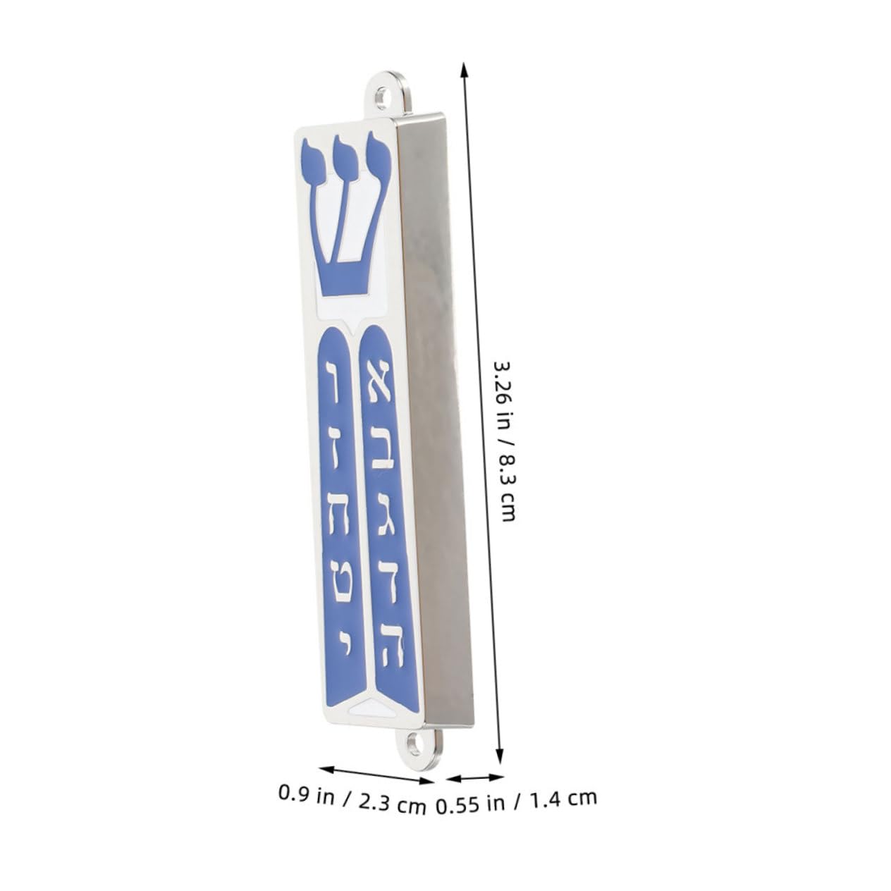 HOOTNEE 2pcs Metal Mezuzah Case with Scroll Jewish Blessing for Door Judaica Unique for Housewarming and Hanukkah