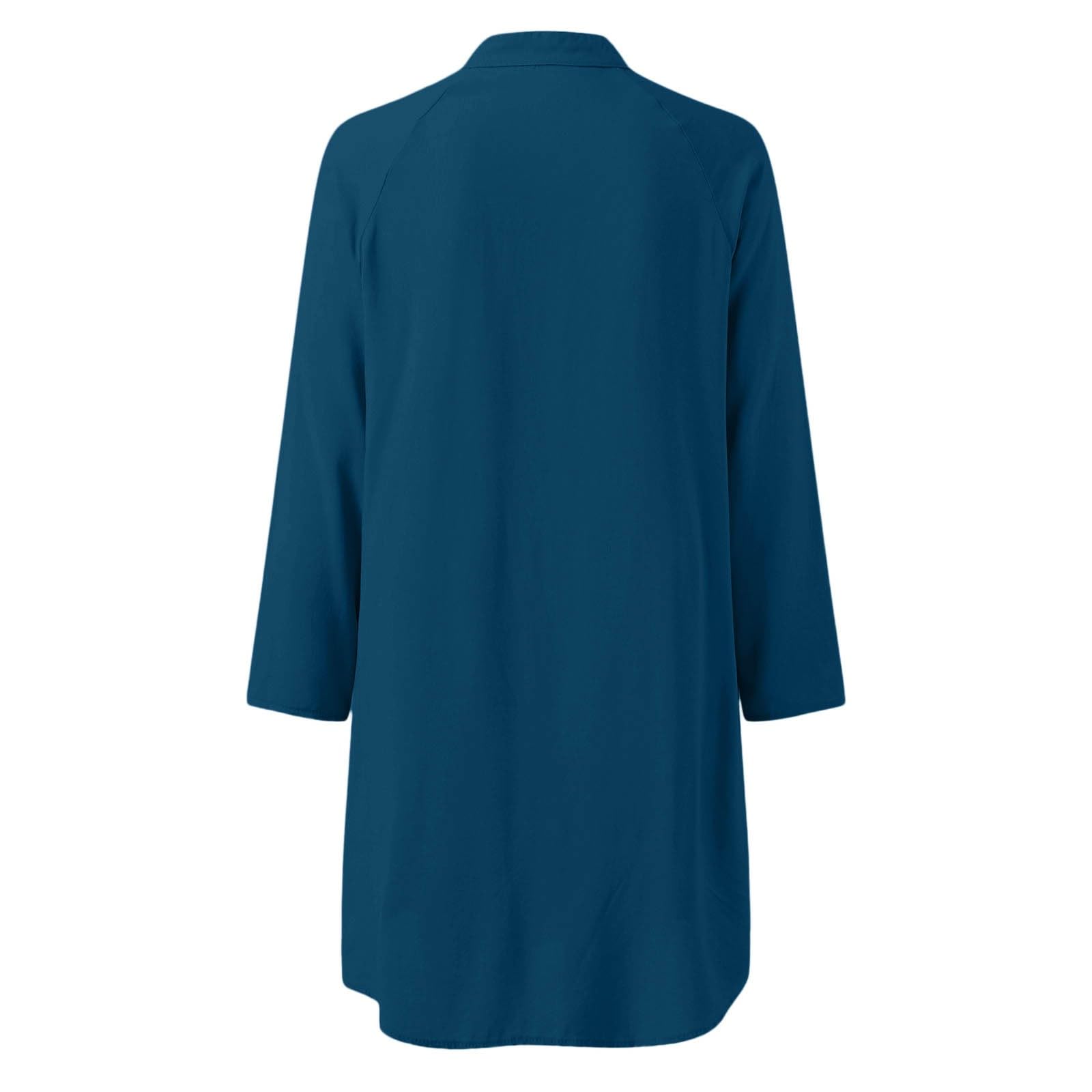 Generico Abito Estivo Donna in Lino con Bottoni da Spiaggia Casual Scollo a V Manica Corta Linea A Camicetta Elegante Lungo Dress Copricostume Prendisole