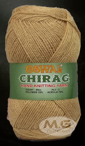 Image of M.G ENTERPRISE 100% Acrylic Wool Mustard (Pack of 12) Baby Wool Wool Ball Hand Knitting Wool /Art Craft Soft Fingering Crochet Hook Yarn, Needle Knitting Yarn Thread Dyed H
