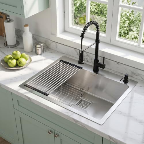 Water-Spot-Free Stainless Sink