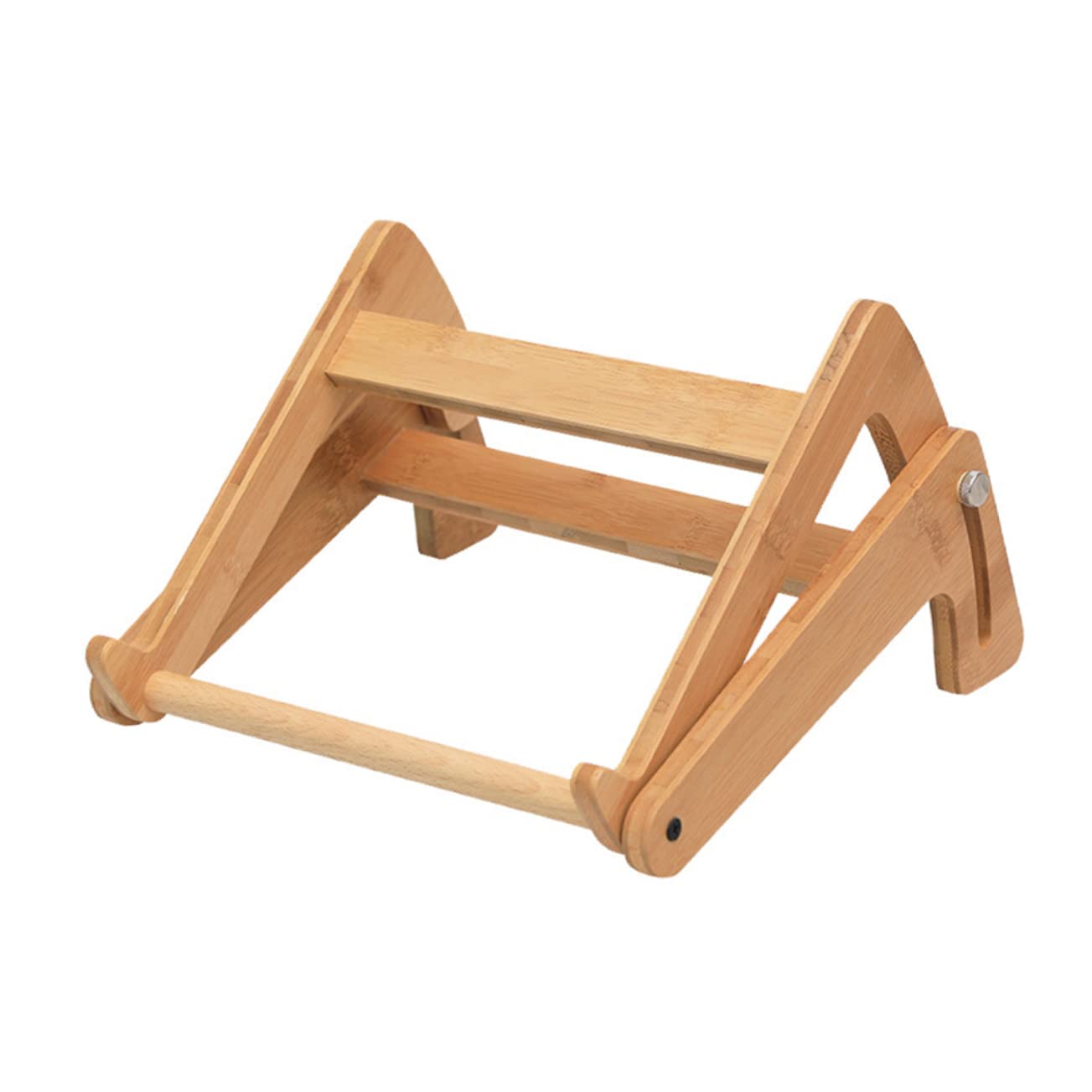 KOMBIUDA Supporto Laptop in Legno Altezza Regolabile e Design Cavo, Scrivania Portatile per Laptop, Stabile e Antiscivolo per Casa e Ufficio