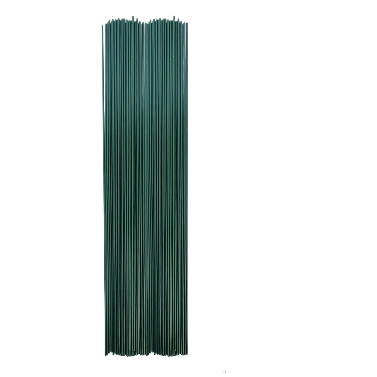 DMLAYHP Florist Wire 50/100pcs 2mm Artificial Green Flower Stem Iron Wire Flower Bouquets Party Decoration Wire Stem
