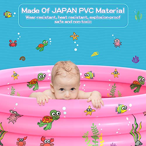 image for VIVI MAO Garden Round Inflatable Baby Swimming Pool, Portable Inflatab