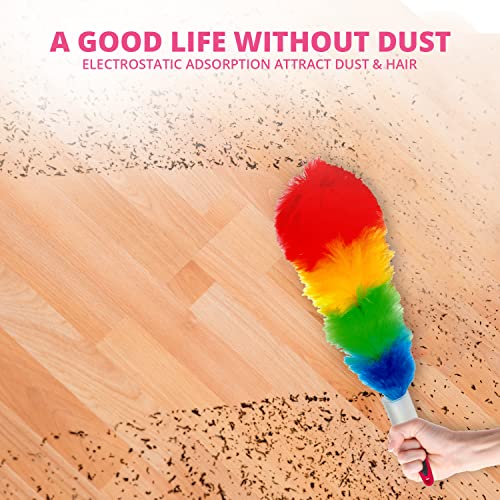 Image of WBM Duster, Long Electrostatic Feather Clean Like a Magnet, Hand Washable and Reusable with Microfiber