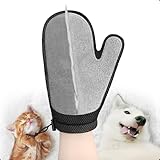 VOGUUY Double-Sided Pet Hair Remover Glove | Enhanced Electrostatic Adsorption | for Couch, Furniture, Carpet, Curtain Pet Fur Cleaner | Reusable Cat & Dog Hair Removal Tool