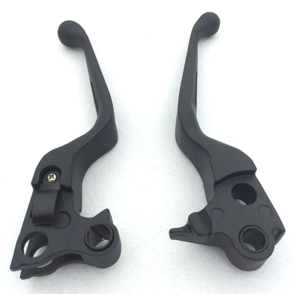 Brake And Clutch Levers Compatible With Moto Street Bob FXDB Fat Bob FXDF Softail Fat Boy Sportster 883 1200 2-Piece Set Universal Fit Installation(Black)