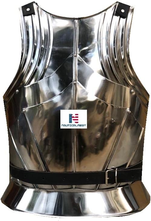 Nautical-Mart Medieval Knight Steel Breastplate Warrior LARP Body Armor Halloween Costume