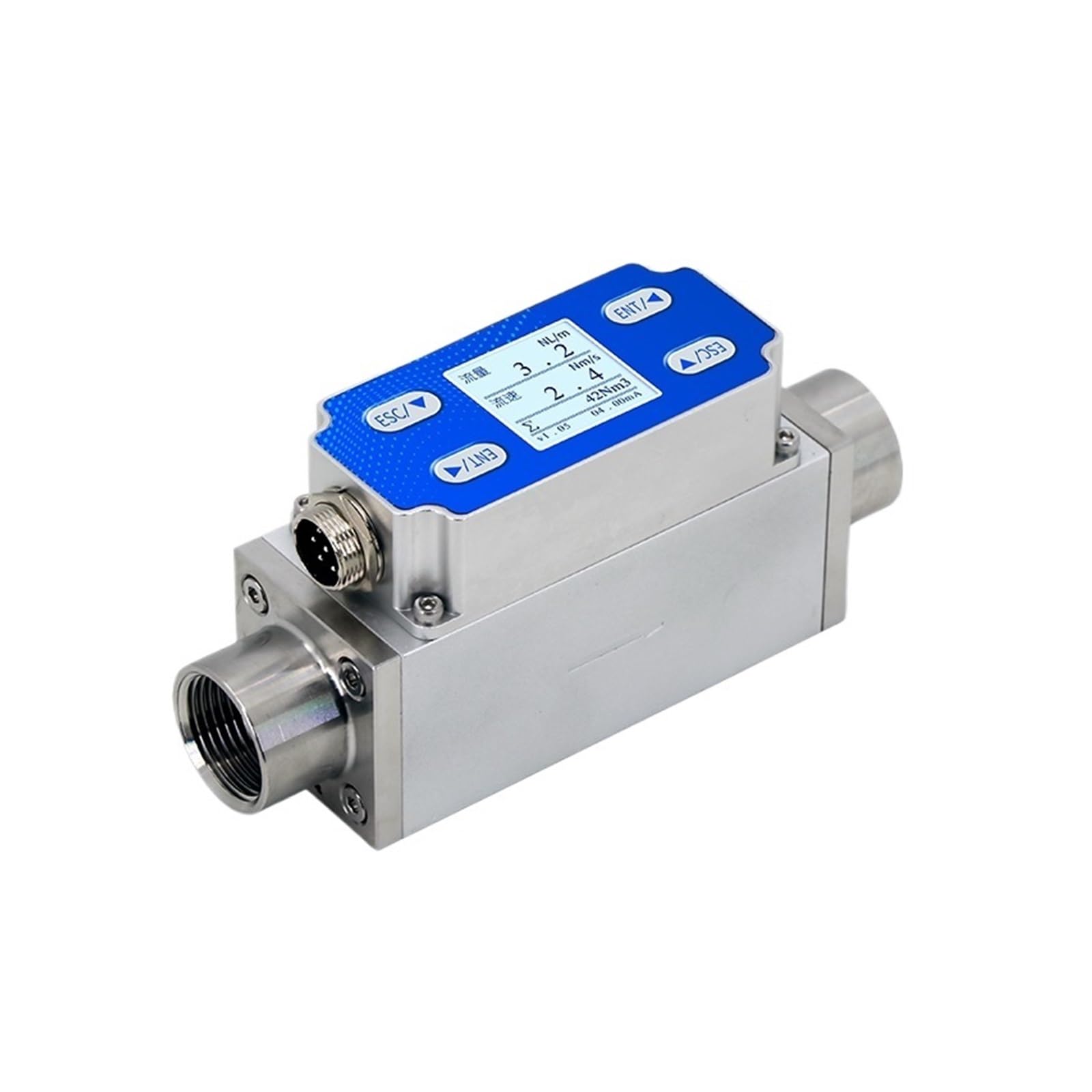 LEOTNNDQ Inner Wire Gas Flowmeter Consumption Wide Range Flowmeter(DN10)