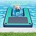 VEBESYET Inflatable Dog Water Ramp, Dog Floats Ramp Ladder for Pools, Boats, Docks, Sea and Lake, Non-Slip EVA 4ft x 3.3ft Platform for Dogs Up to 180LBS