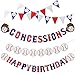 Set of 5 Baseball Birthday Banners Baseball Sports Paper Garlands Baseball Pennant Bunting Flag Decor Concessions Party Sign for Party Supplies Baby Shower Boys and Girls