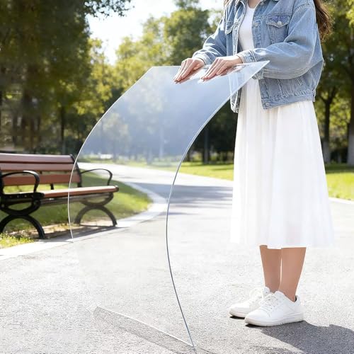 1.2mm Hojas Invernadero Metacrilato Acrílica, Placas de Policarbonato Tejados Transparente, Paneles Techos de Plástico para Marquesinas Exterior Terraza Jardín(0.8x3m)