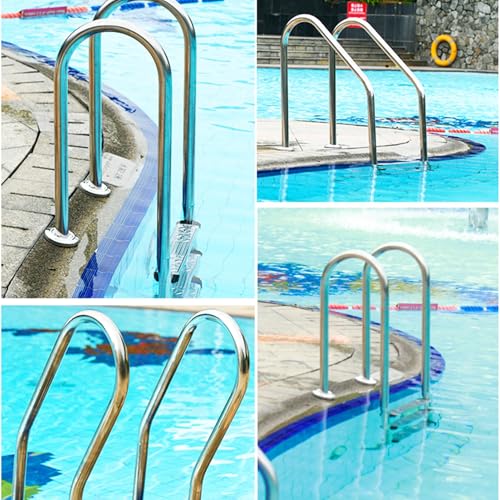 Escalera para piscina 2/3 escalones acero inoxidable miniatura 7