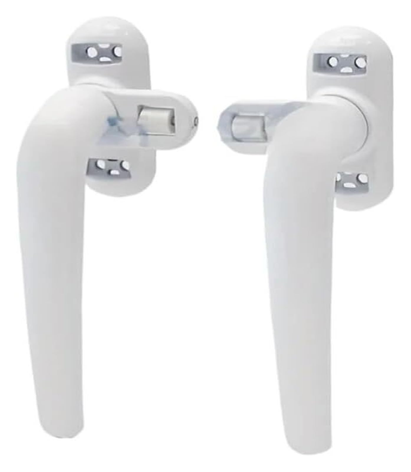 UPVC Window Handles, Upvc Window Security Handle Universal Key Locking for Double Glazing Multicolor Pack of 2(White 1pair)