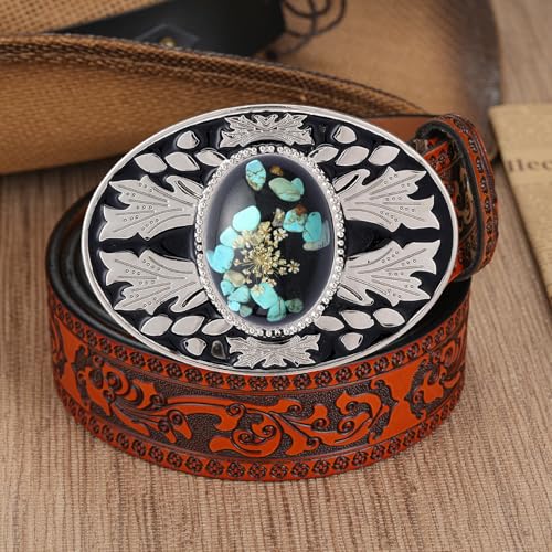 Image of Cowboy Belt Buckle for Men Longhorn Bull Belt Buckles Men Vintage Texas Buckle for Women Cowboy Cowgirl Belt Buckle
