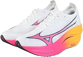 MIZUNO(ミズノ) ランニングシューズ トレーニングシューズ 部活 ウエーブ リベリオンプロ 3 U1GD253311 （ホワイト×ピンク/２６．０/Men's、Lady's）