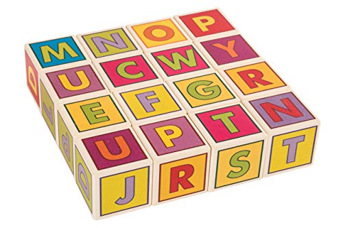 Preisvergleich Produktbild Alphabet Blocks, Lernspiel aus Holz, Klötze aus Ahorn