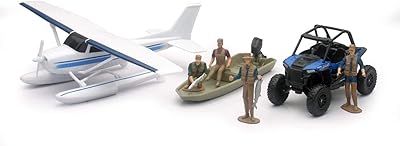 New Ray Toys Scale Model - Xtreme Adventure with Polaris ATV