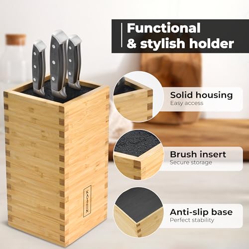 Kaizen - Improve Your Life Kaizen Bamboo Knife Block thumb #2