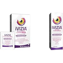 iVIZIA Eyelid Cleansing Bundle with 20 Sterile Single-Use Preservative-Free Wipes and 3.3Fl Oz BAK-Free Micellar Eyelid Cleanser