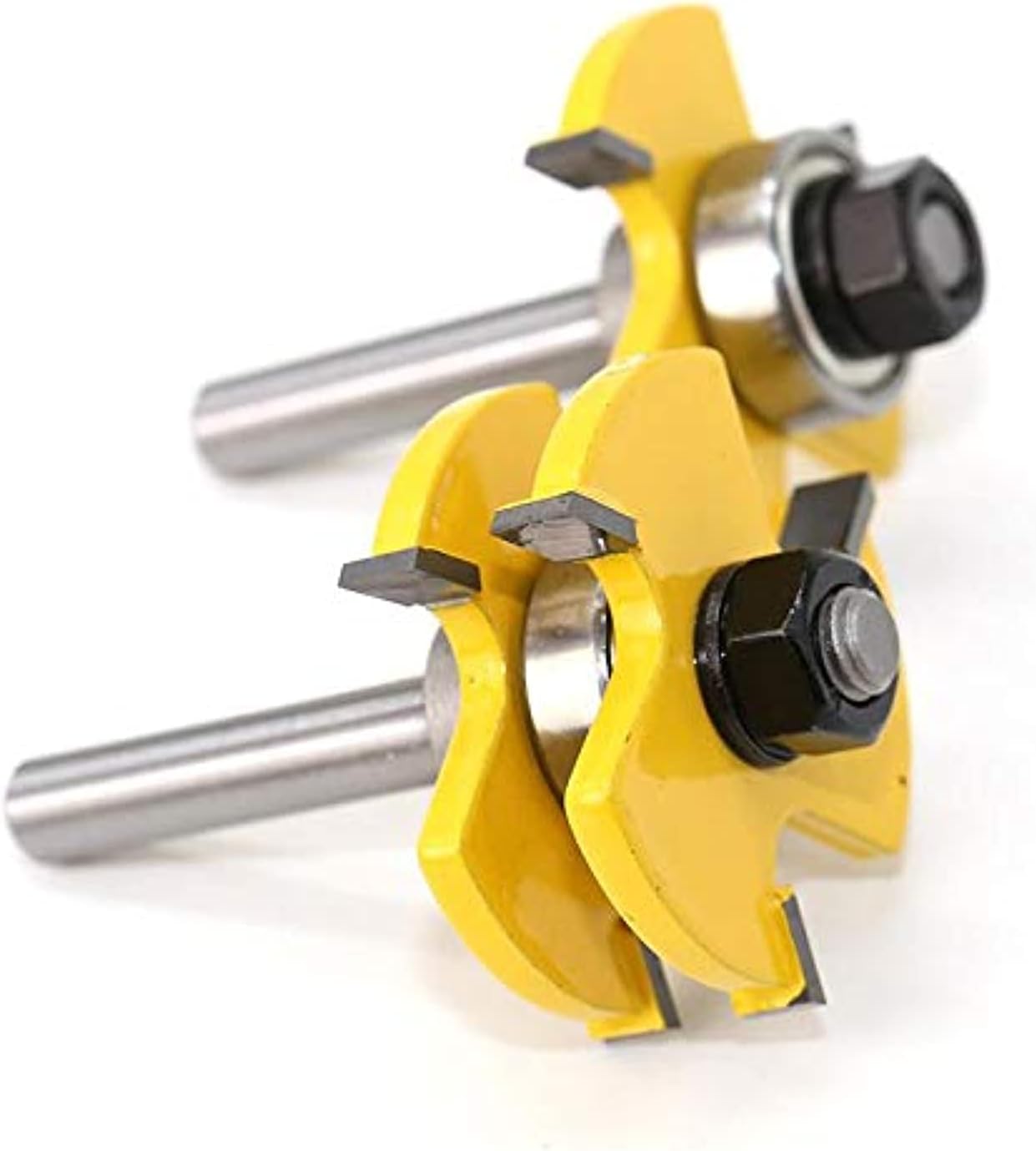 8 mm Shank 2 Bit Tongue and Groove Router Bit Set Wood Milling Cutter flooring knife