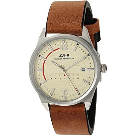 Swiss Eagle Men's Analog Swiss-Quartz Watch with Leather Calfskin Strap SE-9073-03 Cover