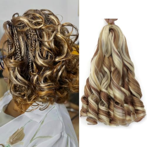 French Curl Braiding Hair 14Inch 8Packs French Curls(P27/33/613, 14Inch)
