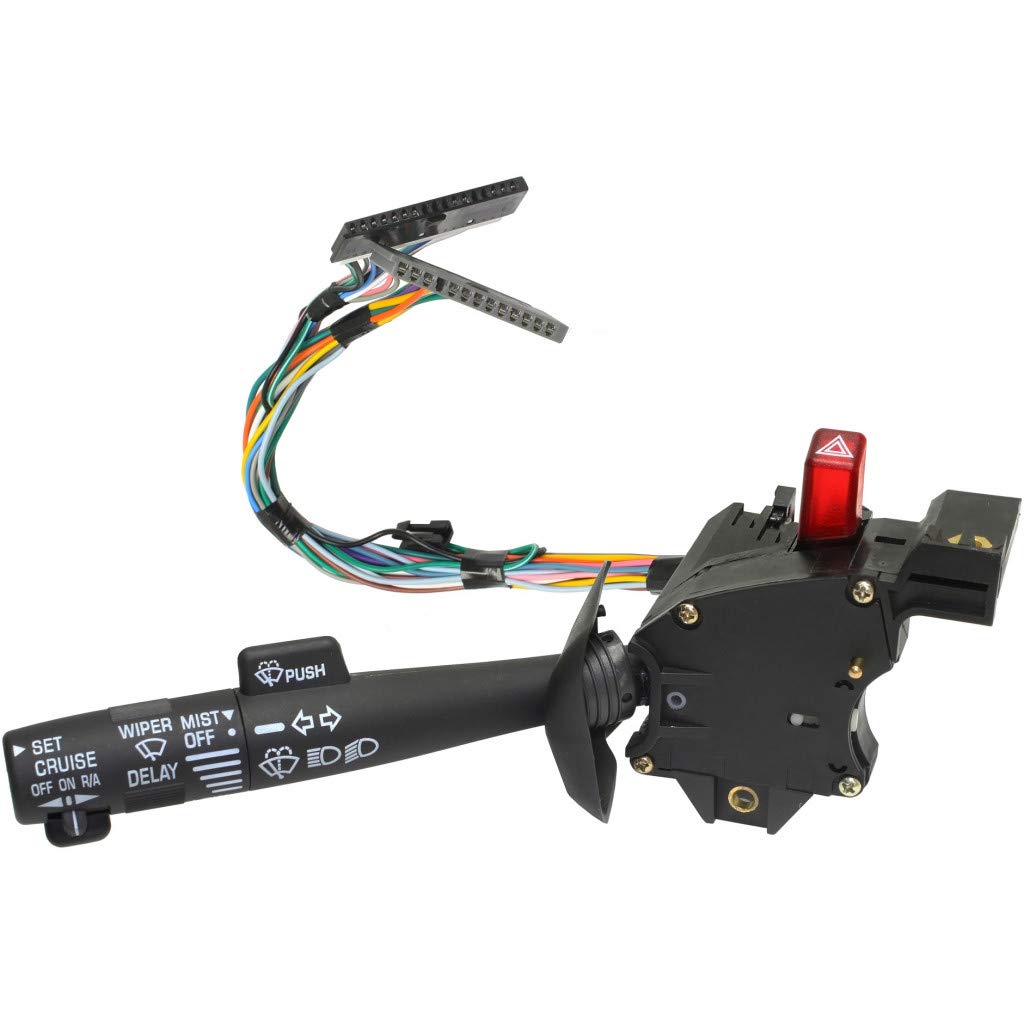 for GMC K1500 / K2500 / K3500 Turn Signal Switch 1995 96 97 98 99 2000 | Cruise Control | Wiper & Windshield Washer | Headlight Dimmer