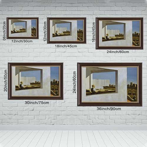 Impression sur toile Office in A Small City Edward Hopper - Décoration murale
