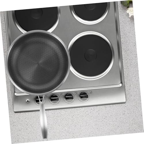 Wok de acero inoxidable compatible con estufa de inducción miniatura 7
