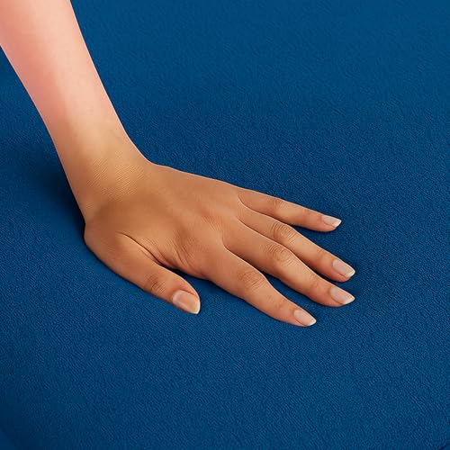 Image of Waterproof and Dustproof Terry Cotton Mattress Protector - 78 X 72 Inches, King Size, Blue