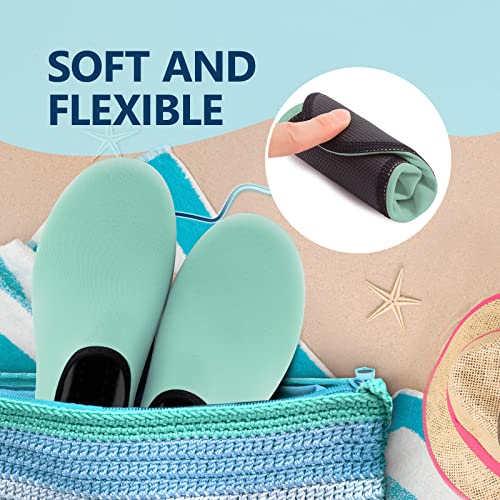 Image of JACKSHIBO Water Shoes for Women Men Quick-Dry Swim Shoes Beach Water Socks | Aqua, Swimming, Yoga, Surf, River, Lake, Kayak, Pool Socks, Cruise Essentials, Sport, Adult, Unisex, Cute, Barefoot, Vacation