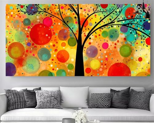 Tableau Peinture Numero Adulte Diamant Luxe Toile Canevas Broderie 50x100cm