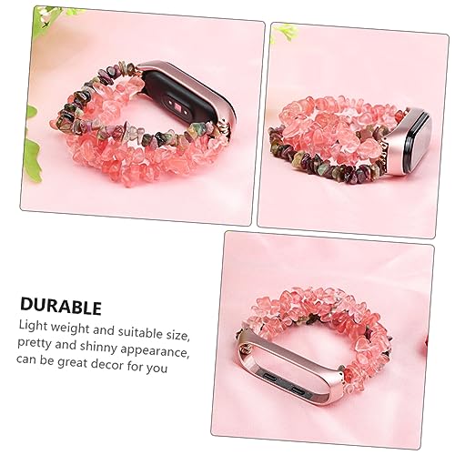 1pc Agate Watch Strap Elegant Crystal Wristband for Rough Jewelry Band Lightweight and Fashionable Design for Daily Wear 7