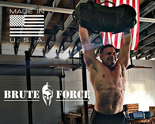 Brute Force Sandbags - Barebone 125 - Strongman - Heavy Duty no Handle sandbag bearhug sandbag Perfect for Garage Fit Ness Home Gym Must Have