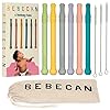BEBECAN Teething Sticks for Babies 0-36 Months – Super Soft Silicone Teethers in 6 Vibrant Colors, Infant Teething Relief, Multicolored Teething Tubes Baby Gift Teethers