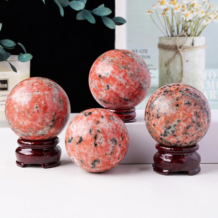 Sunstone Crystal Ball pour harmoniser votre espace de méditation et bureau
