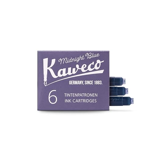 Kaweco - Cartuchos De Tinta (6 Unidades), Color Azul