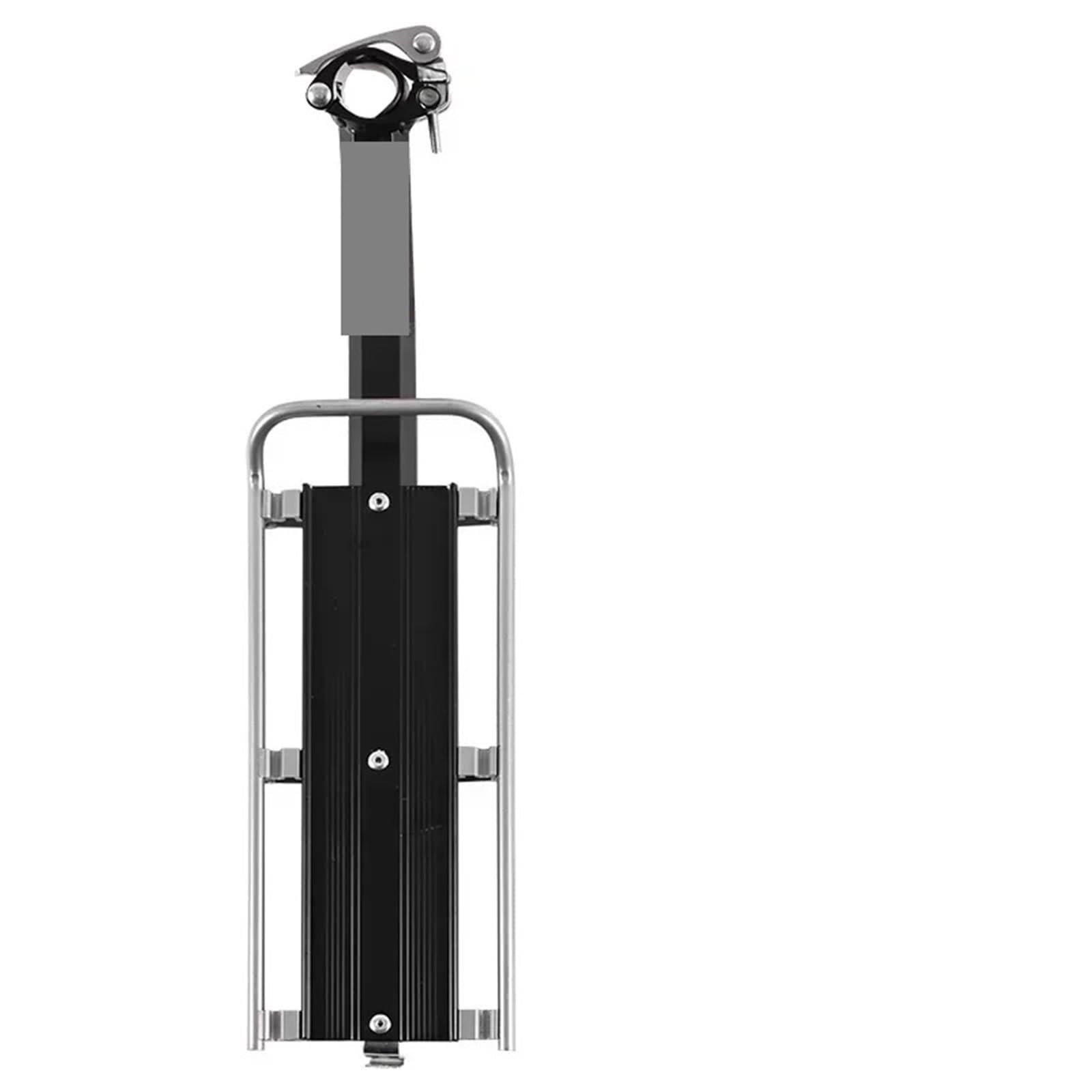 Tylny bagażnik rowerowy, Bagażnik rowerowy Czarny stop aluminium Szybkozamykacz tylny 15kg