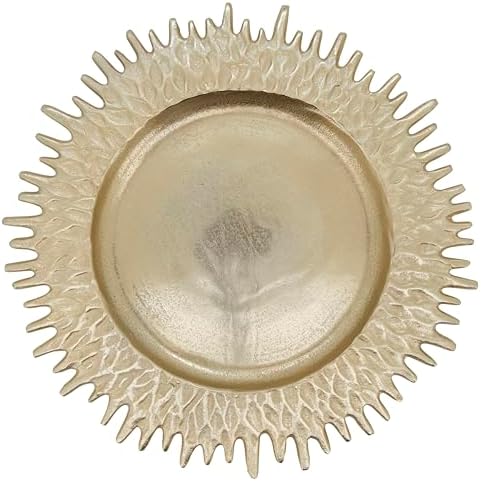 SARO LIFESTYLE Textured Rim Charger (Set of 4) image 5